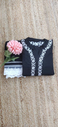 Black Reyon Chikankari CO- Ord Set