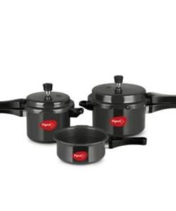 Pigeon Hard Anodised Pressure Cooker Combo 2, 3, 5 Litre Outer Lid with Induction base