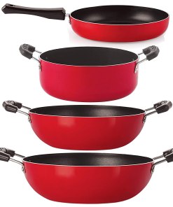 NIRLON Kitchen Non Stick Cookware Combo Sets 4 Piece
