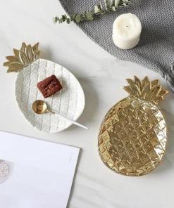 Gold Pineapple Plate