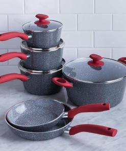 CeraPan Marble Hill 10 Piece Set Aluminum Cookware Set