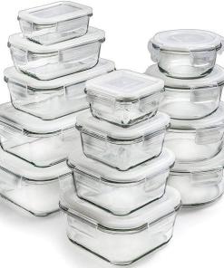 13 Pc Glass Food Storage Containers Airtight Lids