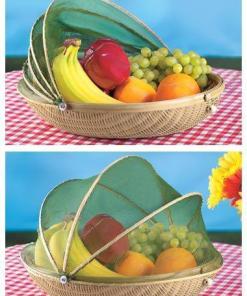 Bamboo Fruit Basket with Protective Cover