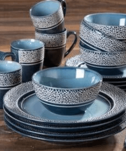 Kisco Taupe 16-Piece Dinnerware Set
