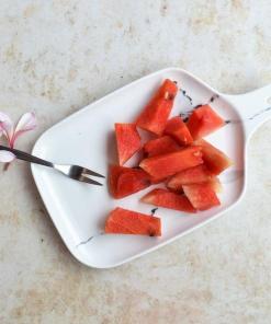CHICERAMIC Ceramic marble pattern Platter-Small