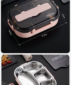 Lunch Box With Compartment Tableware Microwave Food Container Box