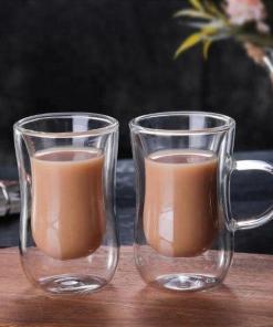 Turkish Style Double Wall Glass Cup set of 2